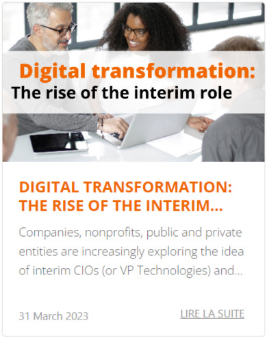 DIGITAL TRANSFORMATION THE RISE OF THE INTERIM ROLE