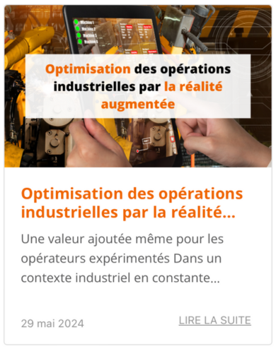 optimisation des opérations industrielles par la RA